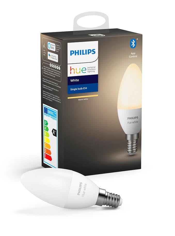 Philips Hue White LED-lampa - E14 Candle - BT