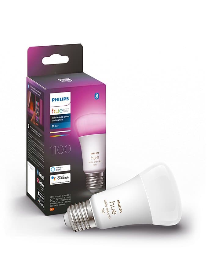 E27 - Philips Hue Color and White Ambiance 1100lm LED-lampa