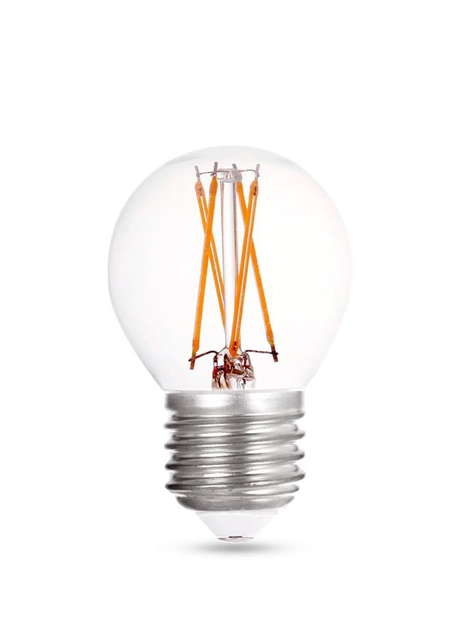 E27 - HiluX K4 Crown glödlampa - Klar - 5,2W - 470lm - 2700K - CRI97 - Dimbar