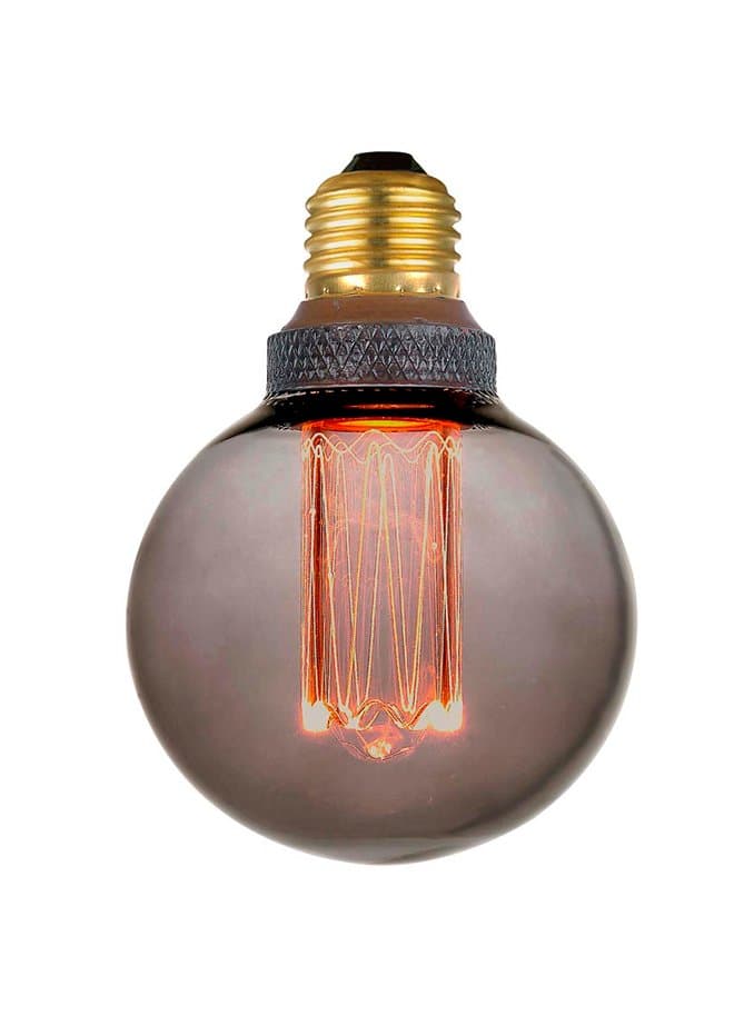 Halo Design - COLOURS Mini Globe Smoke - E27 LED-ljuskälla - 1800K - 5W - 3-steg