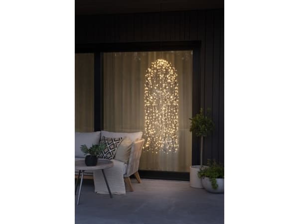 Konstsmide Decoration light set, Ljusdekoration, slinga, Svart, Metall, Plast, Universal, IP44, 900 lamp(or)