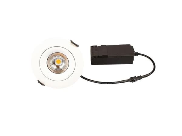 Sabina LP 230V himmennettävä välkkymätön 5.4W 4000K Ra90 480lm IP44 matta valkoinen pyöreä