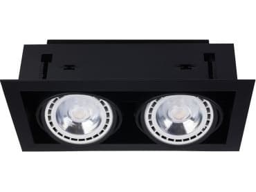 Nowodvorski Plafon Nowodvorski Downlight 9570 II taklampe spotarmatur 2X75W GU10 ES111 svart