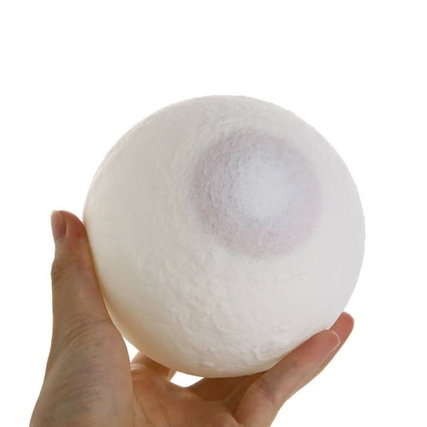 Svävande månglob med 3D-yta och induktionsdriven LED-belysning