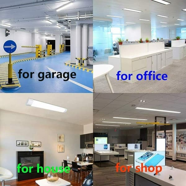120CM LED-rör Rengöring Integration Reningsljus 60W LED Tri-proof Batten Light 2835 LED Tube Linear Lamp AC85-265V