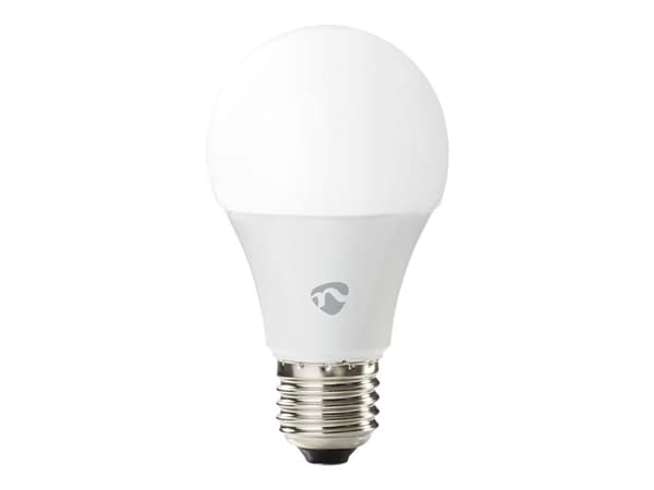 Nedis SmartLife - LED-lyspære - form: pære - E27 - 9 W (ekvivalent 60 W) - klasse F - RGB/varmt til kjølig hvitt lys - 2700-6500 K - hvit