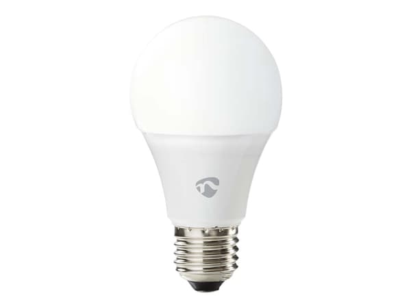 Nedis SmartLife, Älylamppu, Wi-Fi, Valkoinen, LED, E27, Viileä valkoinen, Lämmin valkoinen