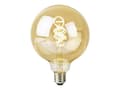 Miniatyrbild 4 av 5: Nedis SmartLife - LED-glödlampa med filament - form: glob - E27 - 4.9 W (motsvarande 40 W) - klass G - varmt till kallt vitt ljus - 1800-6500 K - gul