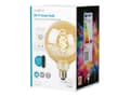 Miniatyrbild 1 av 5: Nedis SmartLife - LED-glödlampa med filament - form: glob - E27 - 4.9 W (motsvarande 40 W) - klass G - varmt till kallt vitt ljus - 1800-6500 K - gul