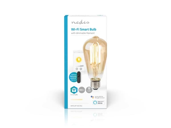 Nedis SmartLife, 7 W, 60 W, E27, 806 lm, 10000 h, Lämmin valkoinen
