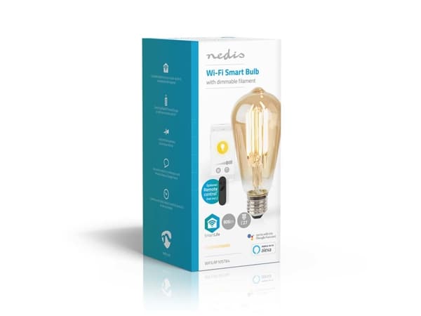 Nedis SmartLife, 7 W, 60 W, E27, 806 lm, 10000 h, Lämmin valkoinen