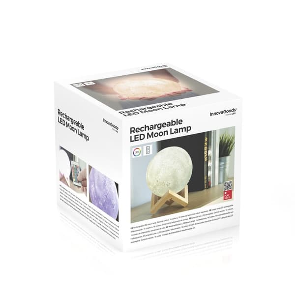 Uppladdningsbara LED-Lampan Måne Moondy InnovaGoods