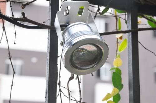 10W utomhus RGB LED-lampa, färgskiftande med handkontroll