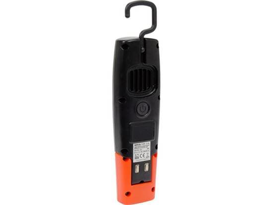 Yato YT-08500, 5 W, LED, IP65, 2600 mAh, Musta, Oranssi, Kädessä kannettava työvalo