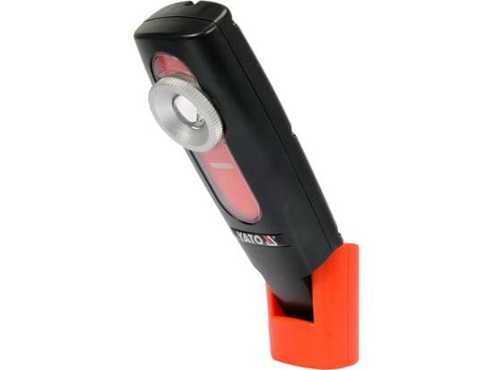 Yato YT-08500, 5 W, LED, IP65, 2600 mAh, Musta, Oranssi, Kädessä kannettava työvalo