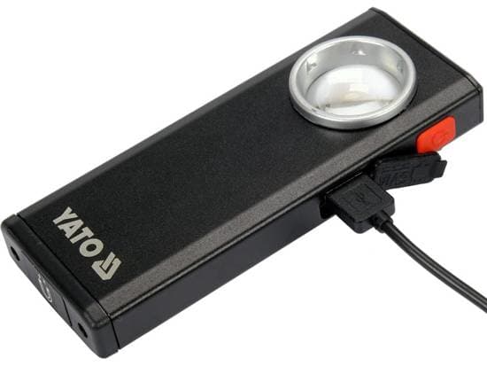 Yato YT-08556, 6 W, LED, IPX4, 1500 mAh, Sort, Frittstående arbeidslys