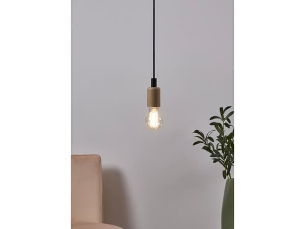 Eglo - LED-filamentlyspære - form: A60 - E27 - 7.5 W (ekvivalent 60 W) - klasse F - varmt hvitt lys - 2700 K - gjennomsiktig