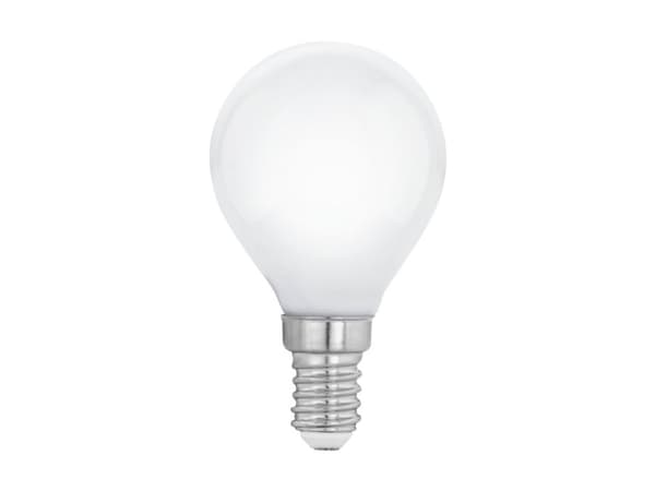 Eglo - LED-glödlampa med filament - form: P45 - E14 - 7 W (motsvarande 60 W) - klass E - varmt vitt ljus - 2700 K - mjölkvit