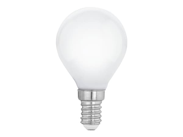 Eglo - LED-glödlampa med filament - form: P45 - E14 - 7 W (motsvarande 60 W) - klass E - varmt vitt ljus - 2700 K - mjölkvit