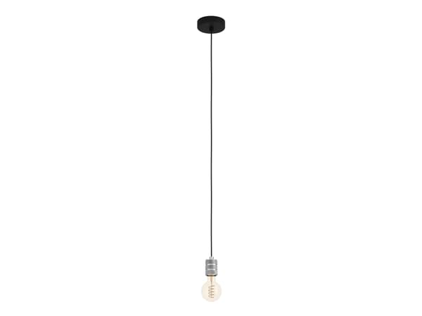 EGLO Yorth, Flexibelt fäste, Svart, Silver, Svart, Silver, Stål, Svart, inomhus
