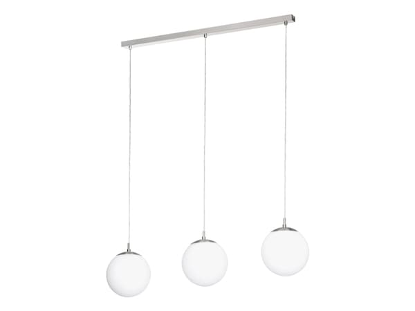 EGLO RONDO LANGBORD 3XE27 L960 BS Nickel, Hvit
