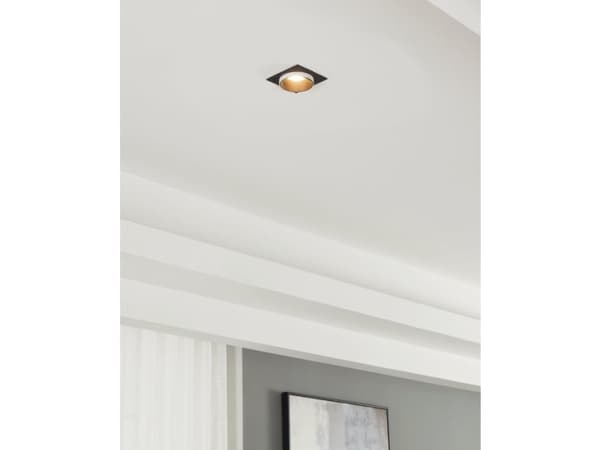 EGLO CAROSSO INTERIØR. GU10 93X93 SVART/HVITT