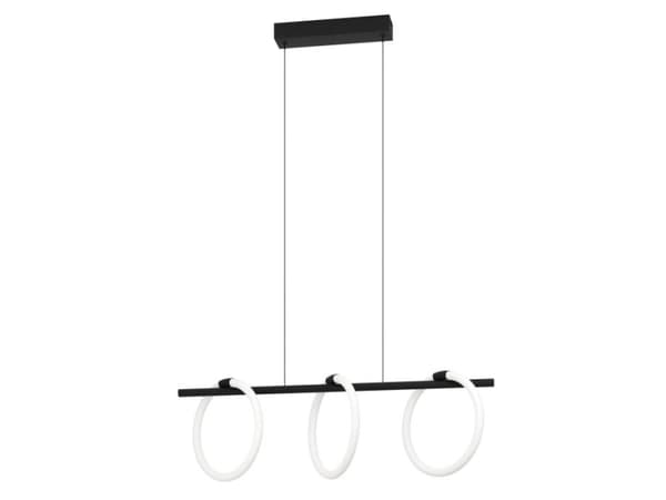 EGLO Caranacoa, Fleksibel montering, Sort, Hvit, Sort, Hvit, Plast, Stål, Plast, Sort Sort, Hvit