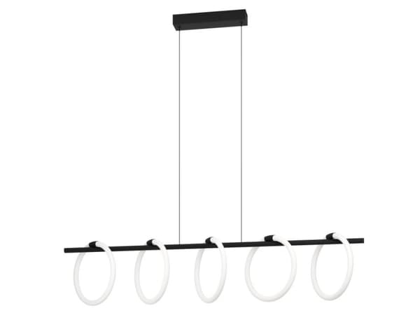 EGLO Caranacoa, Fleksibel montering, Sort, Hvit, Sort, Hvit, Plast, Stål, Sort, Innendørs Sort, Hvit