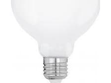 Eglo - LED-glödlampa med filament - form: G95 - E27 - 9 W (motsvarande 75 W) - klass E - varmt vitt ljus - 2700 K - mjölkvit