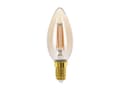 Miniatyrbilde 4 av 5: Eglo - LED-filamentlyspære - form: C35 - E14 - 4 W (ekvivalent 26 W) - klasse G - varmt hvitt lys - 2200 K - ravgul