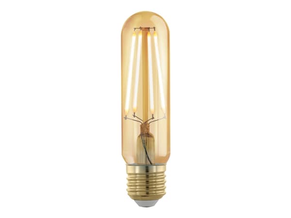 Eglo - LED-filamentlyspære - form: T32 - E27 - 4 W (ekvivalent 28 W) - varmt hvitt lys - 1700 K