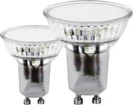Eglo - LED-pære for søkelys - GU10 - 2.8 W (ekvivalent 25 W) - klasse F - varmt hvitt lys - 3000 K (en pakke 2)