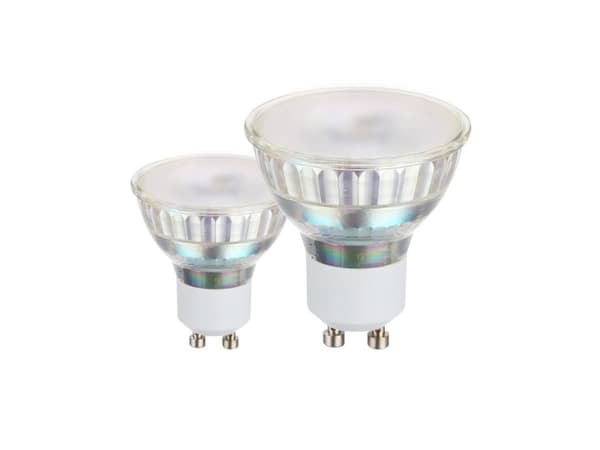 Eglo - LED-pære for søkelys - GU10 - 2.8 W (ekvivalent 25 W) - klasse F - varmt hvitt lys - 3000 K (en pakke 2)