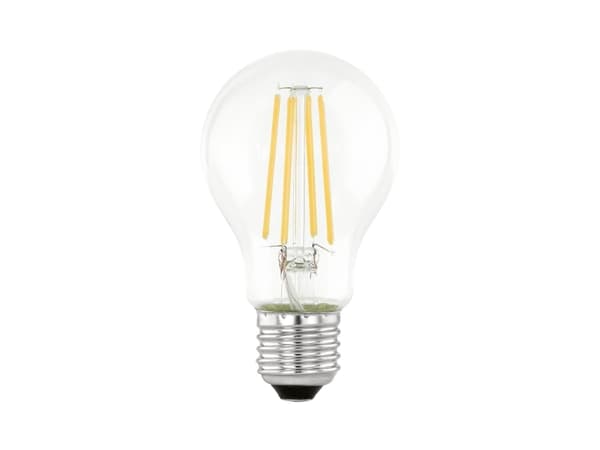 Eglo - LED-glödlampa med filament - form: A60 - E27 - 7.3 W (motsvarande 60 W) - klass E - varmt vitt ljus - 3000 K - transparent
