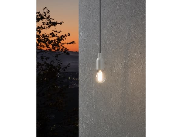Eglo - LED-glödlampa med filament - form: A60 - E27 - 7.3 W (motsvarande 60 W) - klass E - varmt vitt ljus - 3000 K - transparent