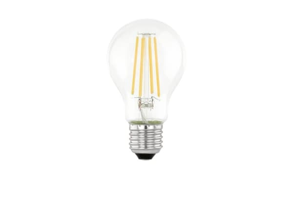 Eglo - LED-glödlampa med filament - form: A60 - E27 - 7.3 W (motsvarande 60 W) - klass E - varmt vitt ljus - 3000 K - transparent