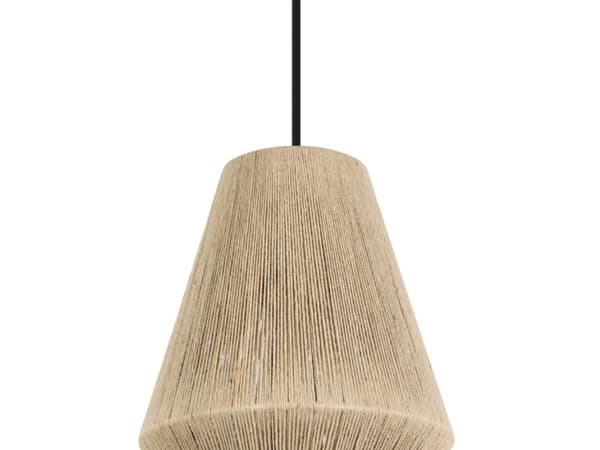 EGLO Alderney, Flexibelt fäste, Svart, Självtorkning, Beige, Stål, Textil, Svart, inomhus