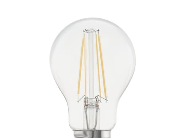 Eglo - LED-filamentlyspære - form: A60 - E27 - 4 W (ekvivalent 40 W) - klasse E - varmt hvitt lys - 2700 K