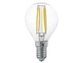 Miniatyrbild 2 av 5: Eglo - LED-glödlampa med filament - form: P45 - E14 - 4 W (motsvarande 32 W) - klass F - varmt vitt ljus - 2700 K - transparent