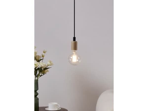 Eglo - LED-glödlampa med filament - form: G95 - E27 - 7.5 W (motsvarande 60 W) - klass F - varmt vitt ljus - 2700 K - klar