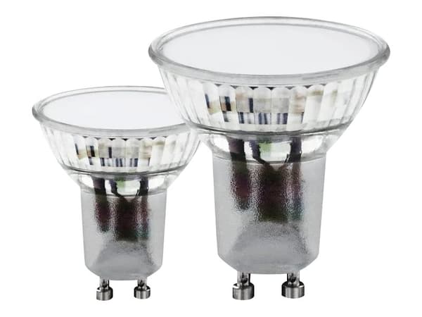 Eglo - LED-pære for søkelys - GU10 - 4.6 W (ekvivalent 35 W) - klasse F - hvitt lys - 4000 K (en pakke 2)