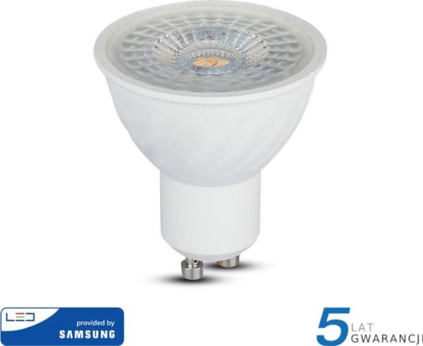 V-TAC VT-247 LED (RGB) lamppu Energialuokka G (A - G) GU10 Heijastin 6,5 W = 55 W Lämmin valkoinen (Ø x L) 50 mm x 55 mm 1 kpl