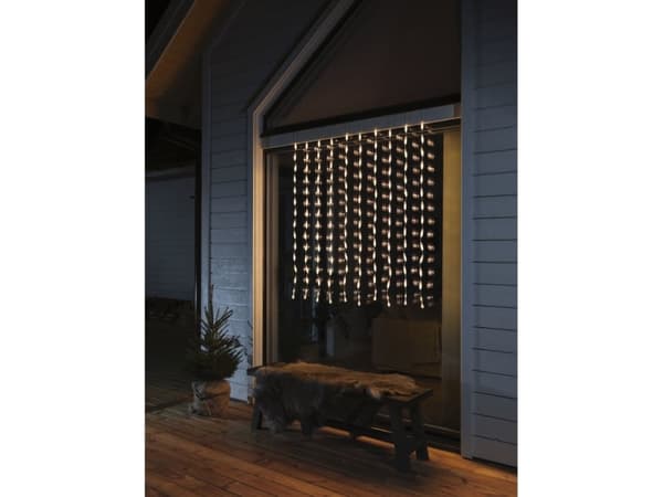 Konstsmide Curtain, Kjede, Gjennomsiktig, Plast, Universell, IP44, 140 ampuller