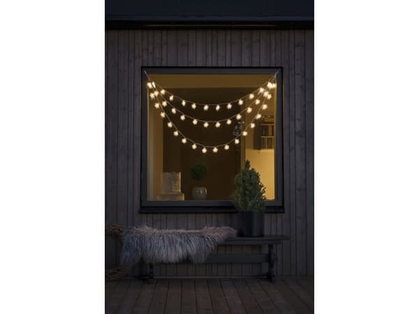 Konstsmide 4042-103, Kjede, Gjennomsiktig, Plast, IP44, 44 ampuller, LED
