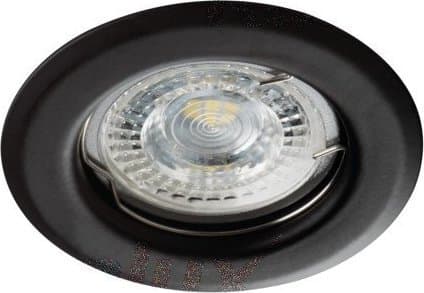 Kanlux Halogen Øye Kanlux Alor DSO-B 26791 innfelt downlight taklampe 1x35W GU10 sort Sort