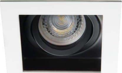 Kanlux Halogen Øye Kanlux Aret 26720 innfelt downlight taklampe 1x35W GU10/G5.3 hvit Sort, Hvit
