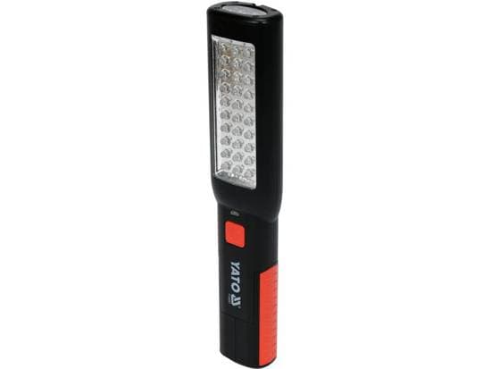 Yato YT-085051, LED, 37 lamppu(a), IP20, 1800 mAh, Musta, Kädessä kannettava työvalo