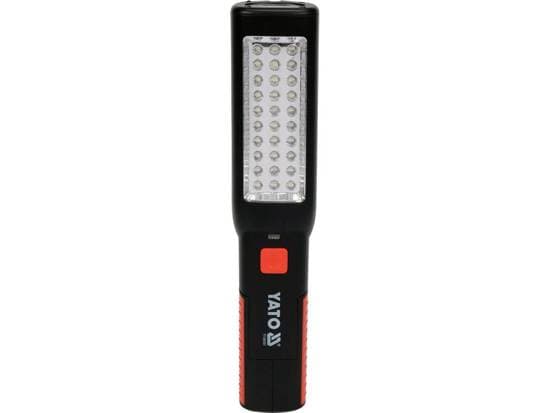 Yato YT-085051, LED, 37 lamppu(a), IP20, 1800 mAh, Musta, Kädessä kannettava työvalo