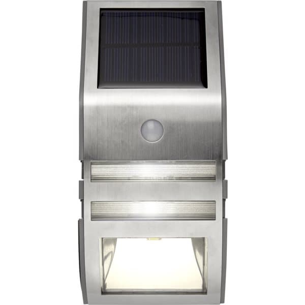 Wally, Solcellsdriven LED vägglykta, PIR-sensor, varmvit