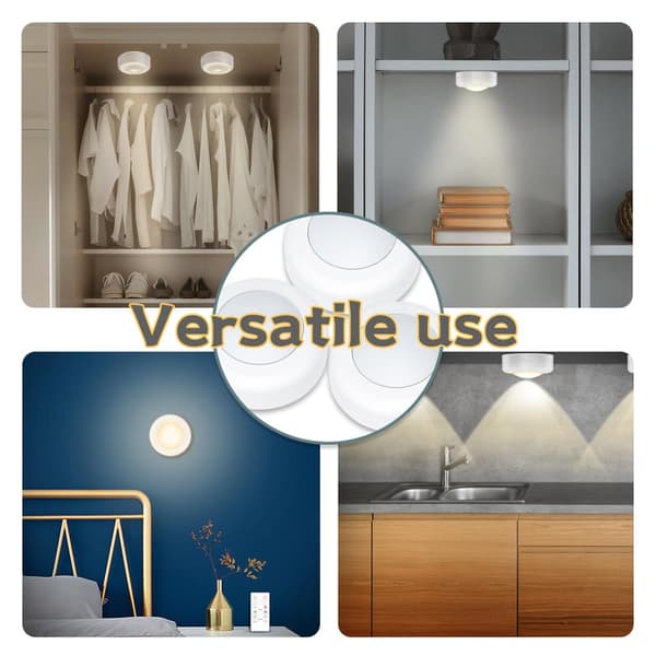 INF LED Spotlight Set – 6 stilige lys med 2 praktiske fjernkontroller